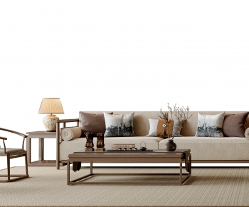 New Chinese Style Sofa Combination-ID:568396095