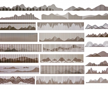 New Chinese Style Landscape Wall-ID:583235989