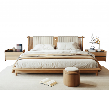 New Chinese Style Double Bed-ID:677814019