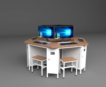 Modern Office Desk And Chair-ID:653187045