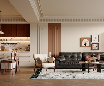 French Style A Living Room-ID:744801042