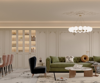 French Style A Living Room-ID:117631029