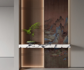 New Chinese Style Hallway-ID:743791108
