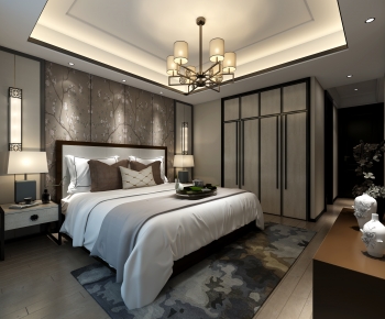 New Chinese Style Bedroom-ID:168004043