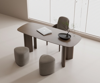 Modern Computer Desk And Chair-ID:435218888