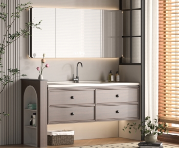 Modern Bathroom Cabinet-ID:109429486