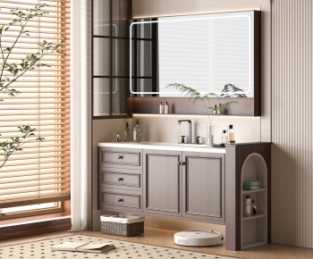 Modern Bathroom Cabinet-ID:676491023