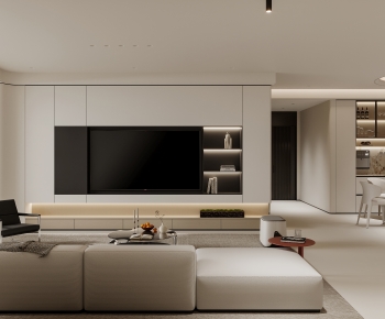 Modern A Living Room-ID:974782946