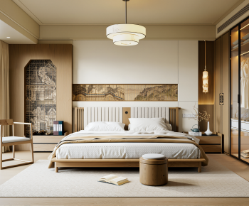 New Chinese Style Bedroom-ID:732814077