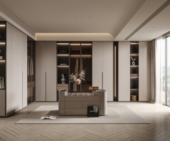 Modern Clothes Storage Area-ID:766849583