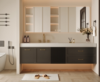 Modern Bathroom Cabinet-ID:608463053