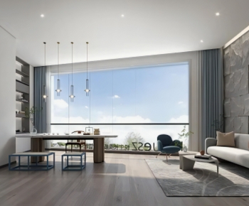 Modern A Living Room-ID:357419974