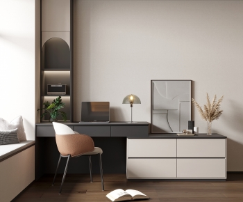 Modern Computer Desk And Chair-ID:880052093