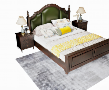 American Style Double Bed-ID:352189067