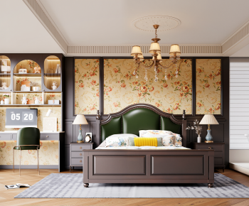 American Style Bedroom-ID:785371076