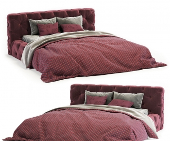 Modern Double Bed-ID:853821045