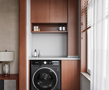 Modern Laundry Cabinet-ID:592344058