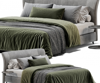 Modern Double Bed-ID:881978998