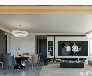 Modern A Living Room-ID:987735992