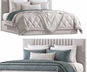 Modern Double Bed-ID:993947981