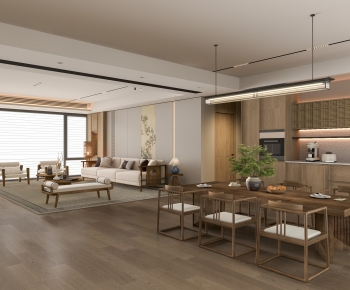 New Chinese Style Dining Room-ID:388684998
