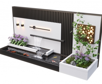 Modern Rockery Waterscape-ID:666182049