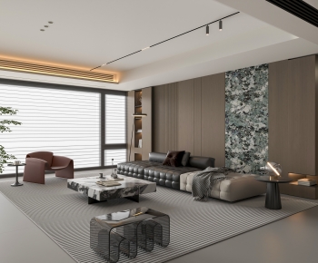 Modern A Living Room-ID:627549895