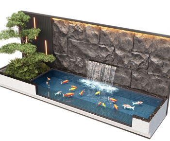 Modern Rockery Waterscape-ID:537966019