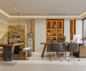 New Chinese Style Manager's Office-ID:502238046