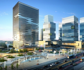 Modern Appearance Of Commercial Building-ID:713141928