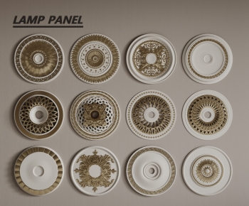 French Style Plaster Carved Top Plate-ID:547790522