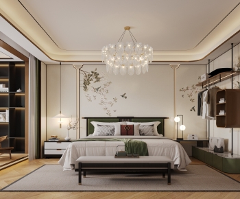 New Chinese Style Bedroom-ID:467045078