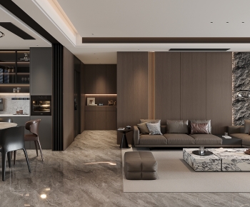 Modern A Living Room-ID:979784971