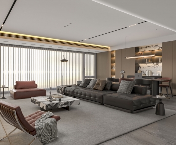 Modern A Living Room-ID:289771087