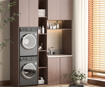 Modern Laundry Cabinet-ID:501323944