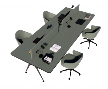 Modern Office Desk And Chair-ID:970494036