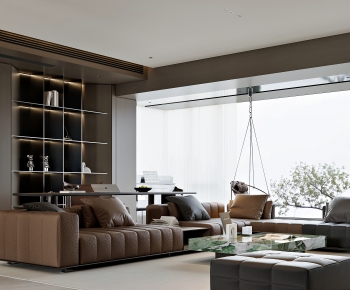 Modern A Living Room-ID:428425071