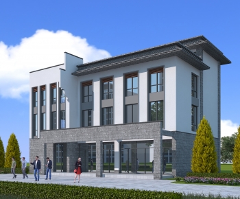 Chinese Style Public Building-ID:356904037