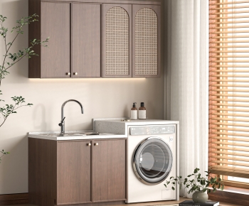 Modern Laundry Cabinet-ID:192977918