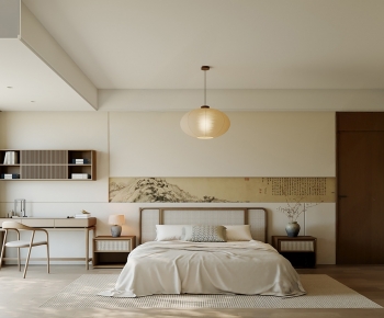 New Chinese Style Bedroom-ID:421343093