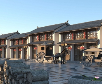 Chinese Style Commercial Street-ID:475372088