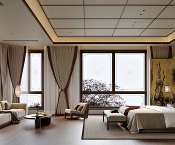 New Chinese Style Bedroom-ID:179131054