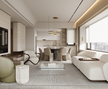 Modern A Living Room-ID:809911974