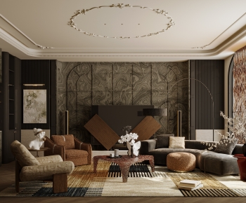 French Style A Living Room-ID:766988044