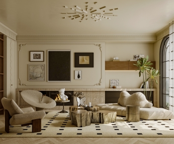 French Style A Living Room-ID:360352996