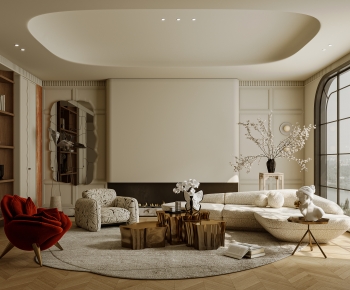 French Style A Living Room-ID:400008921