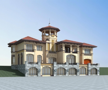 Mediterranean Style Villa Appearance-ID:845076084