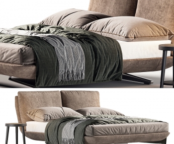 Wabi-sabi Style Double Bed-ID:816333066