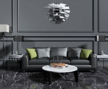 Modern Three-seat Sofa-ID:803138029