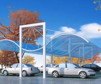 Modern Outdoor Parking Lot-ID:105084905